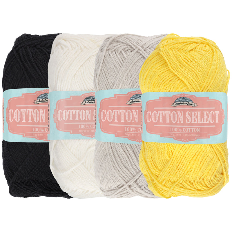 Cotton Select Yarn: 4 Skein Packs