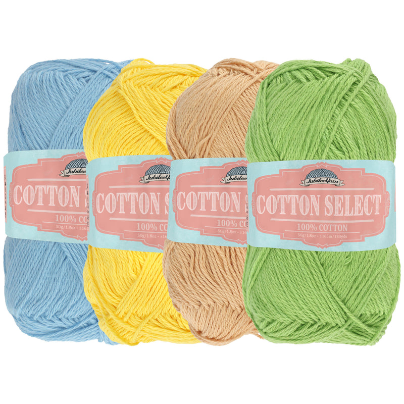 Cotton Select Yarn: 4 Skein Packs