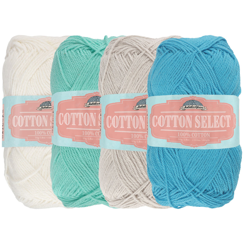 Cotton Select Yarn: 4 Skein Packs