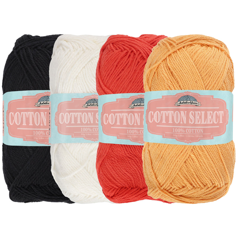 Cotton Select Yarn: 4 Skein Packs