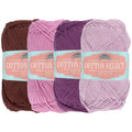 Cotton Select Yarn: 4 Skein Packs