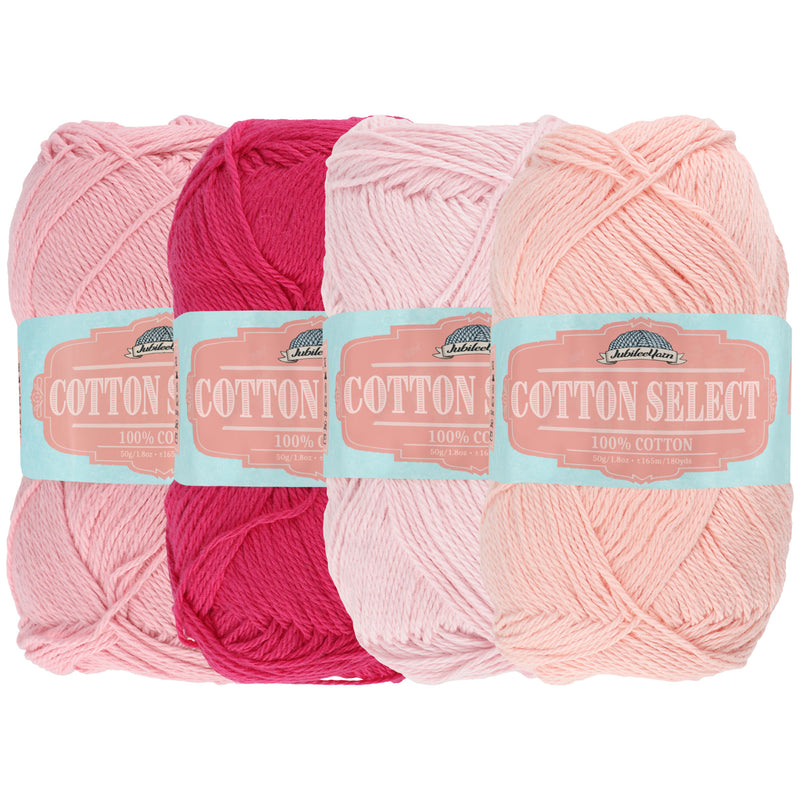 Cotton Select Yarn: 4 Skein Packs