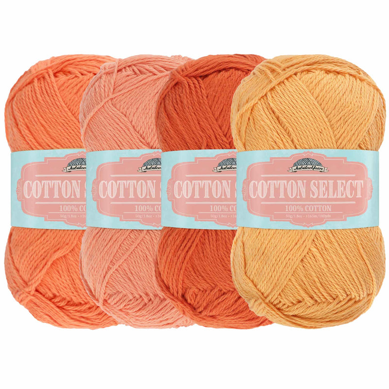 Cotton Select Yarn: 4 Skein Packs