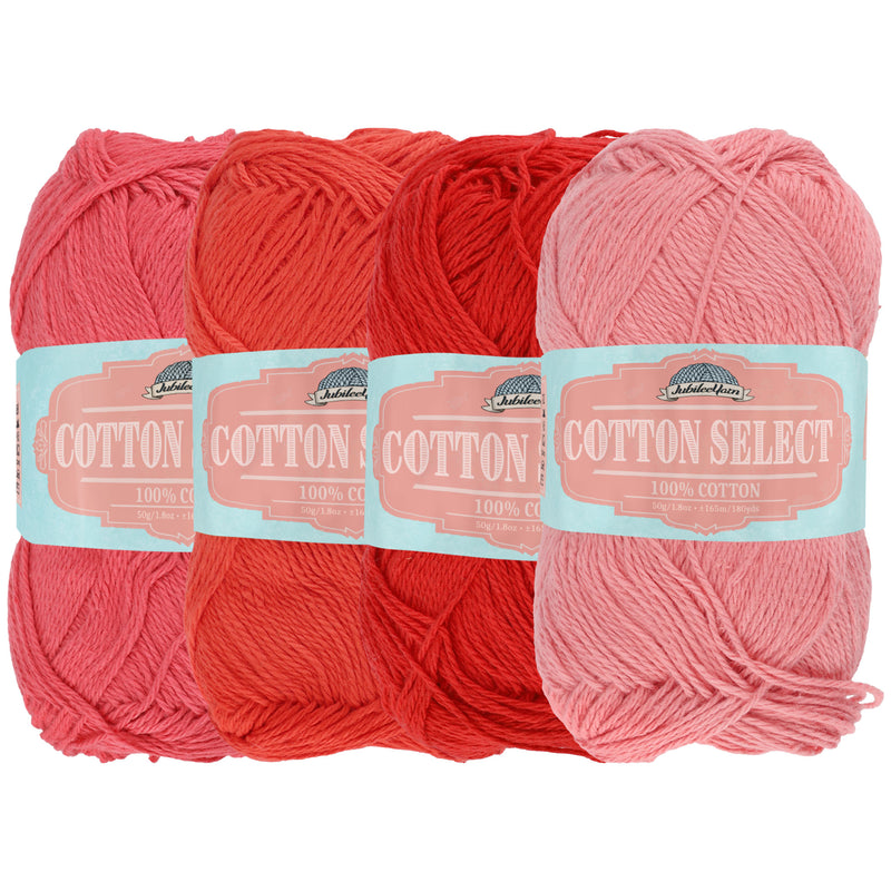 Cotton Select Yarn: 4 Skein Packs