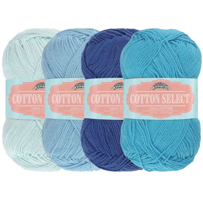 Cotton Select Yarn: 4 Skein Packs