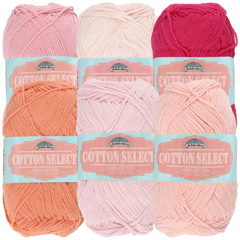 Cotton Select Yarn: 6 to 8 Skein Packs and Variety Sets