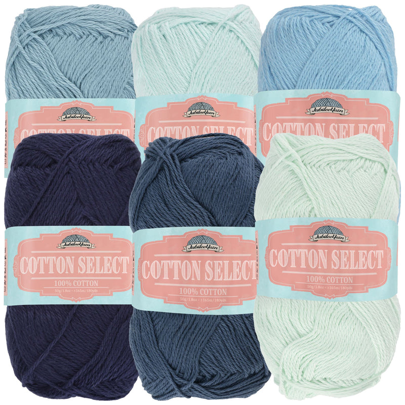 Cotton Select Yarn: 6 to 8 Skein Packs and Variety Sets