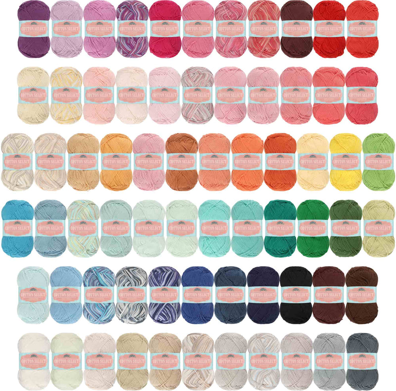Cotton Select Yarn: 4 Skein Packs