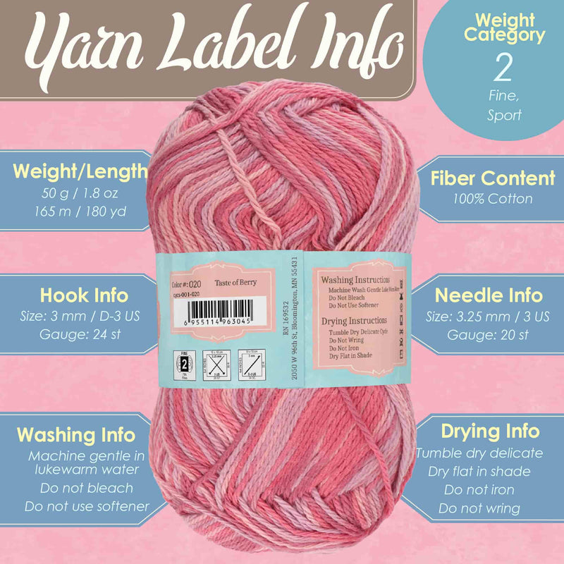 Cotton Select Yarn: 4 Skein Packs