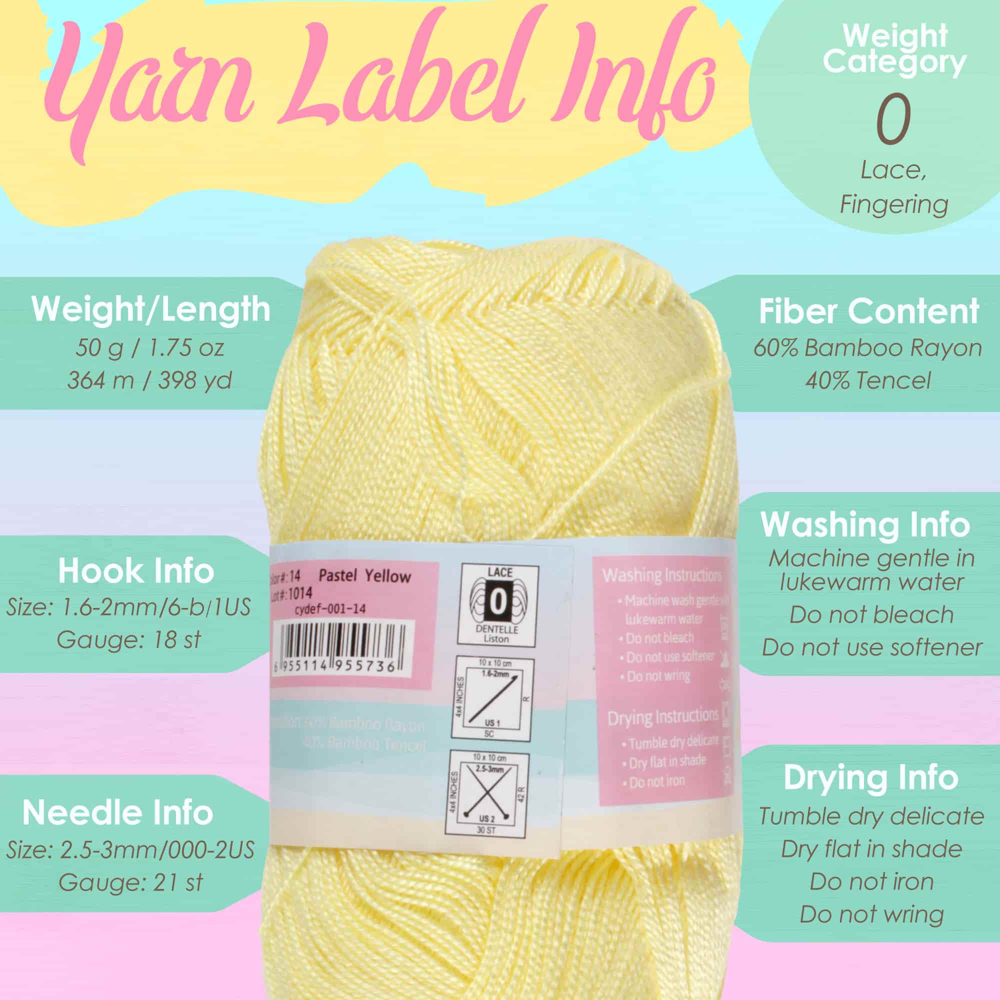 yarn label information