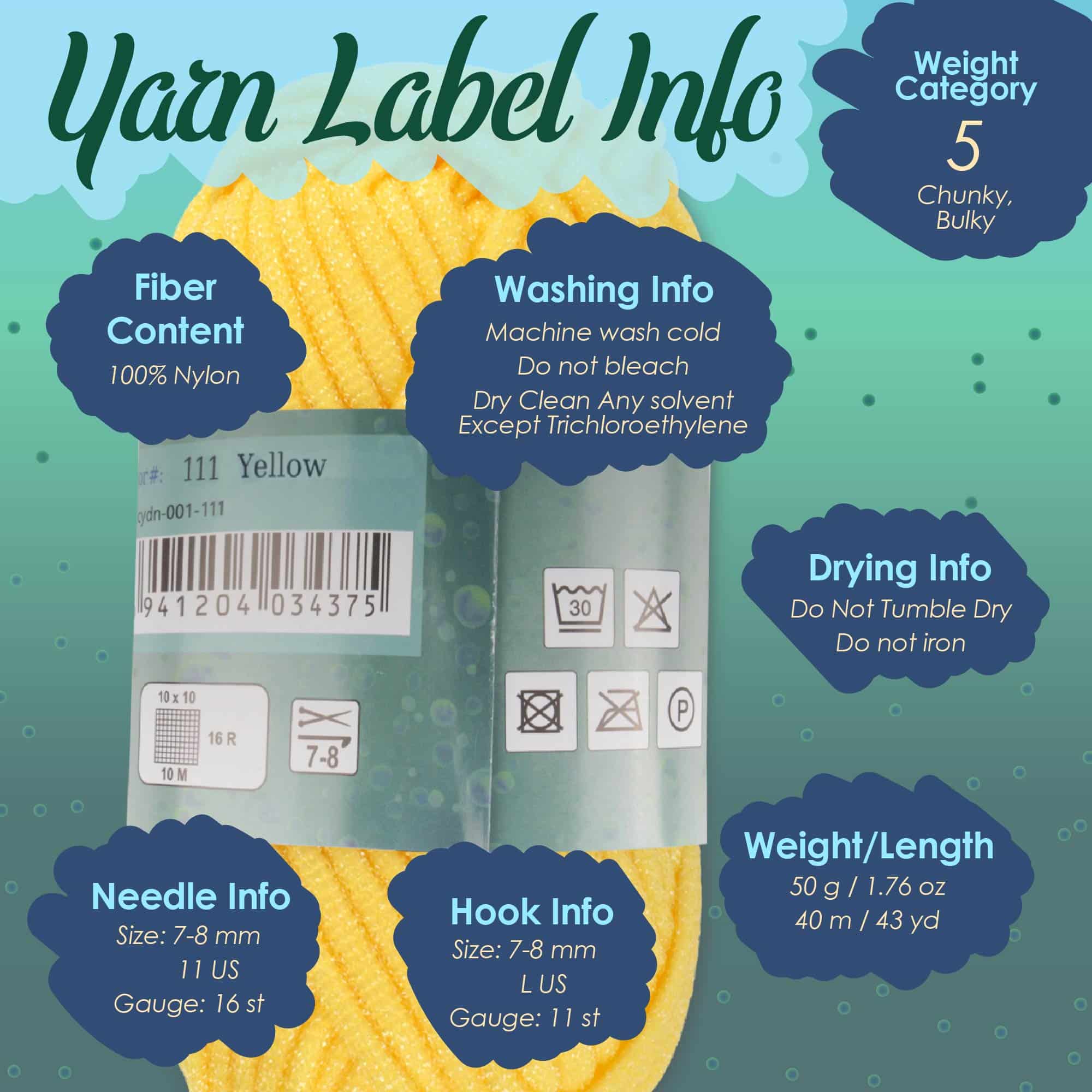 Spongy Dish Yarn