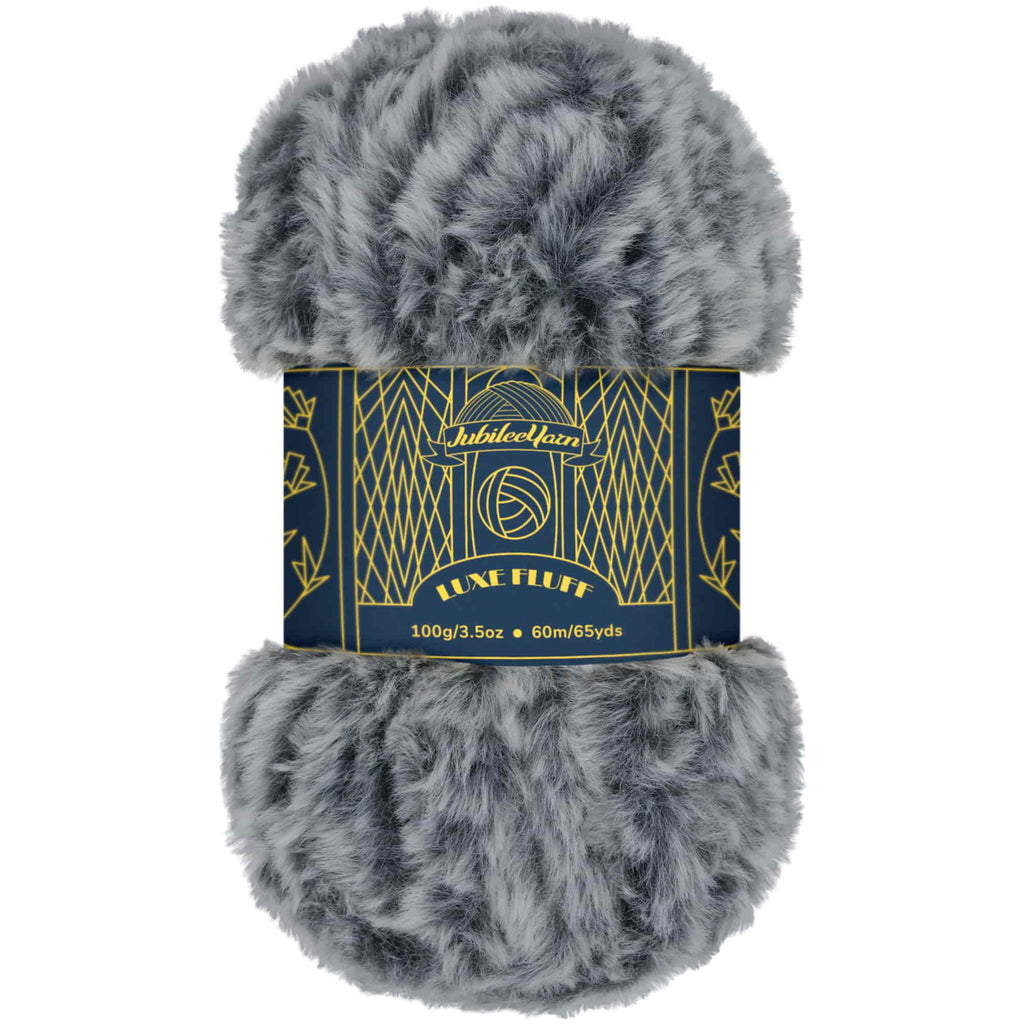 JubileeYarn Fun Faux Fur Yarn - Polyester Fur Soft Yarn - 13 Color Choices
