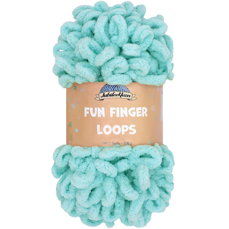 JubileeYarn Fun Finger Sparkle Loops Yarn - Polyester Jumbo Loop Yarn -  100g/Skein - Navy - 2 Skeins 
