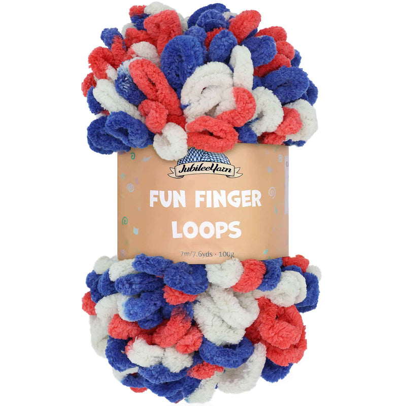 2 Big Twist Loopity Loops Finger Knit Loop Yarn Two Skein Multi Color  Pastel for sale online