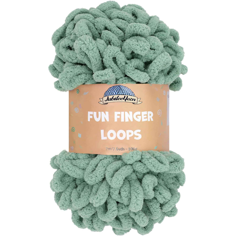 5 Skeins Finger Knitting Yarn Fun Finger Loops Yarn for Finger Knitting No  Hook No Needle 100% Polyester 500G (Green)