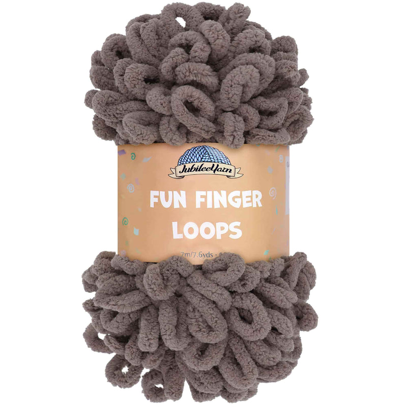 JubileeYarn Fun Finger Fur Loops Yarn - Polyester Jumbo Weight Loop Yarn -  200g/Skein - Strix - 2 Skeins