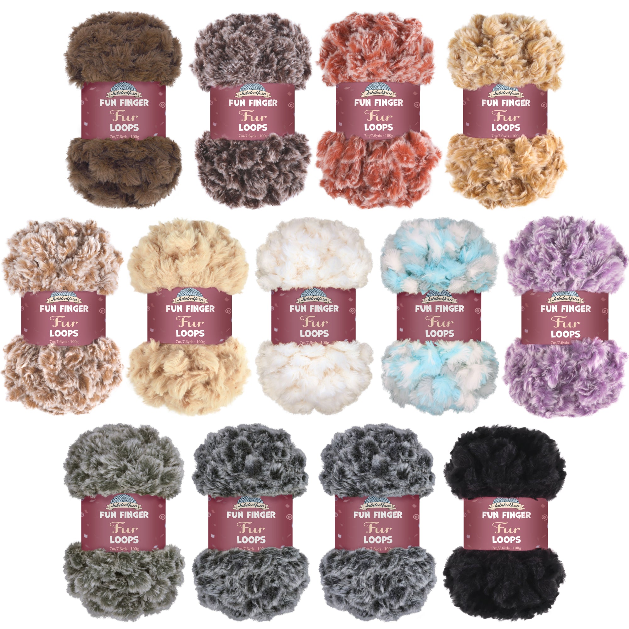 JubileeYarn Fun Finger Fur Loops Yarn