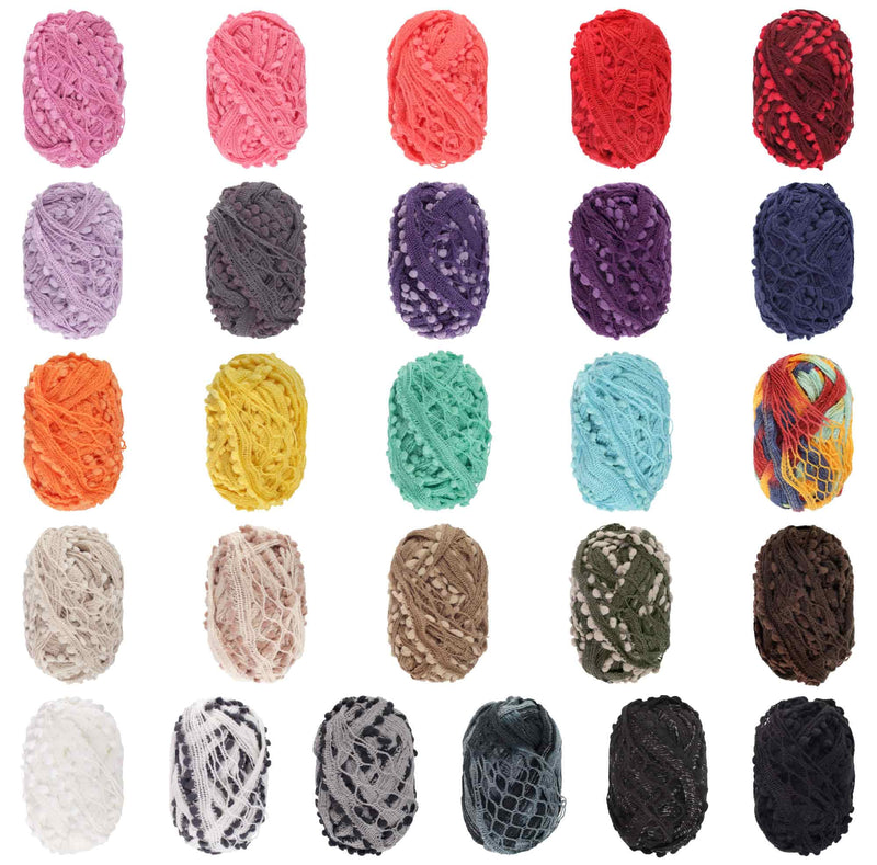 Fishnet Pom Pom Yarn: Mini Bonbons