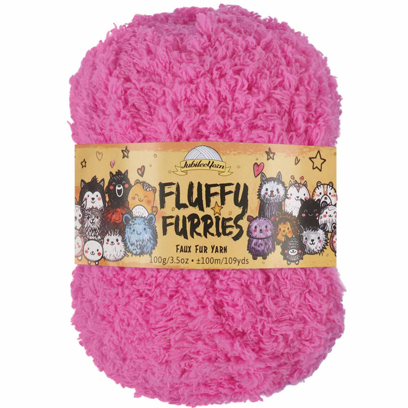 furry yarn skein for knitting 
