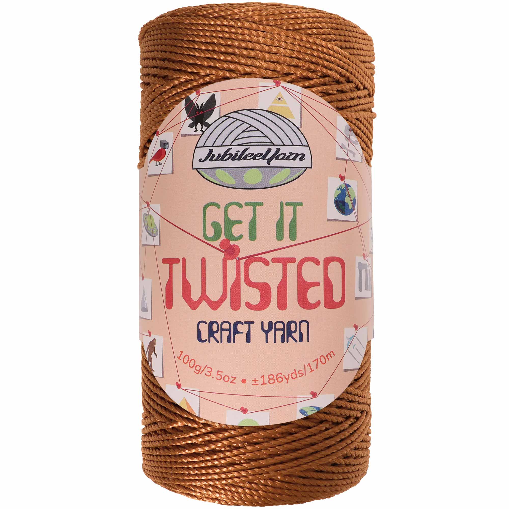 brown weaving yarn cone