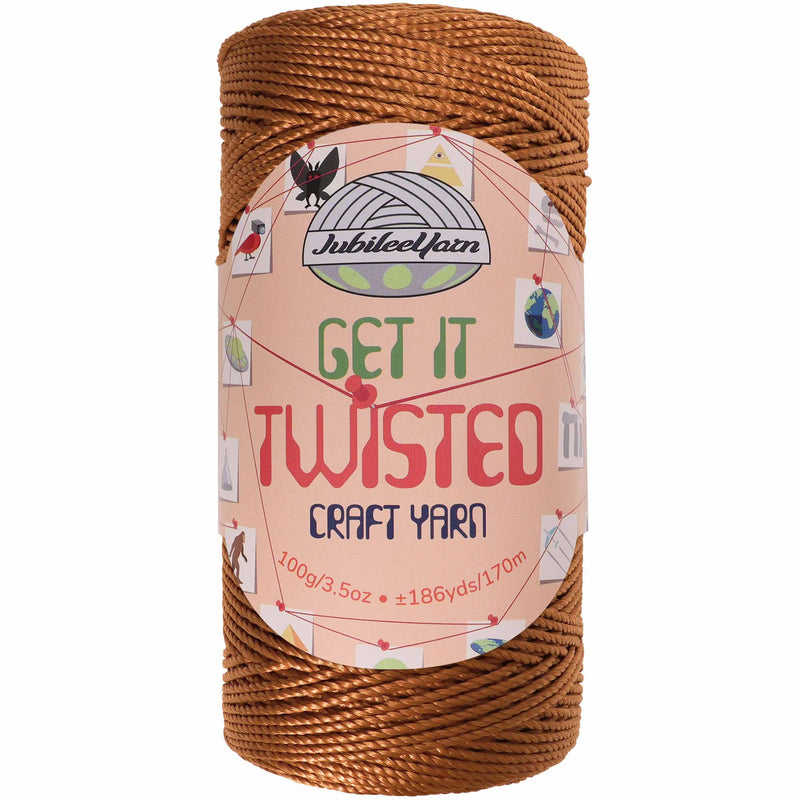 brown weaving yarn cone