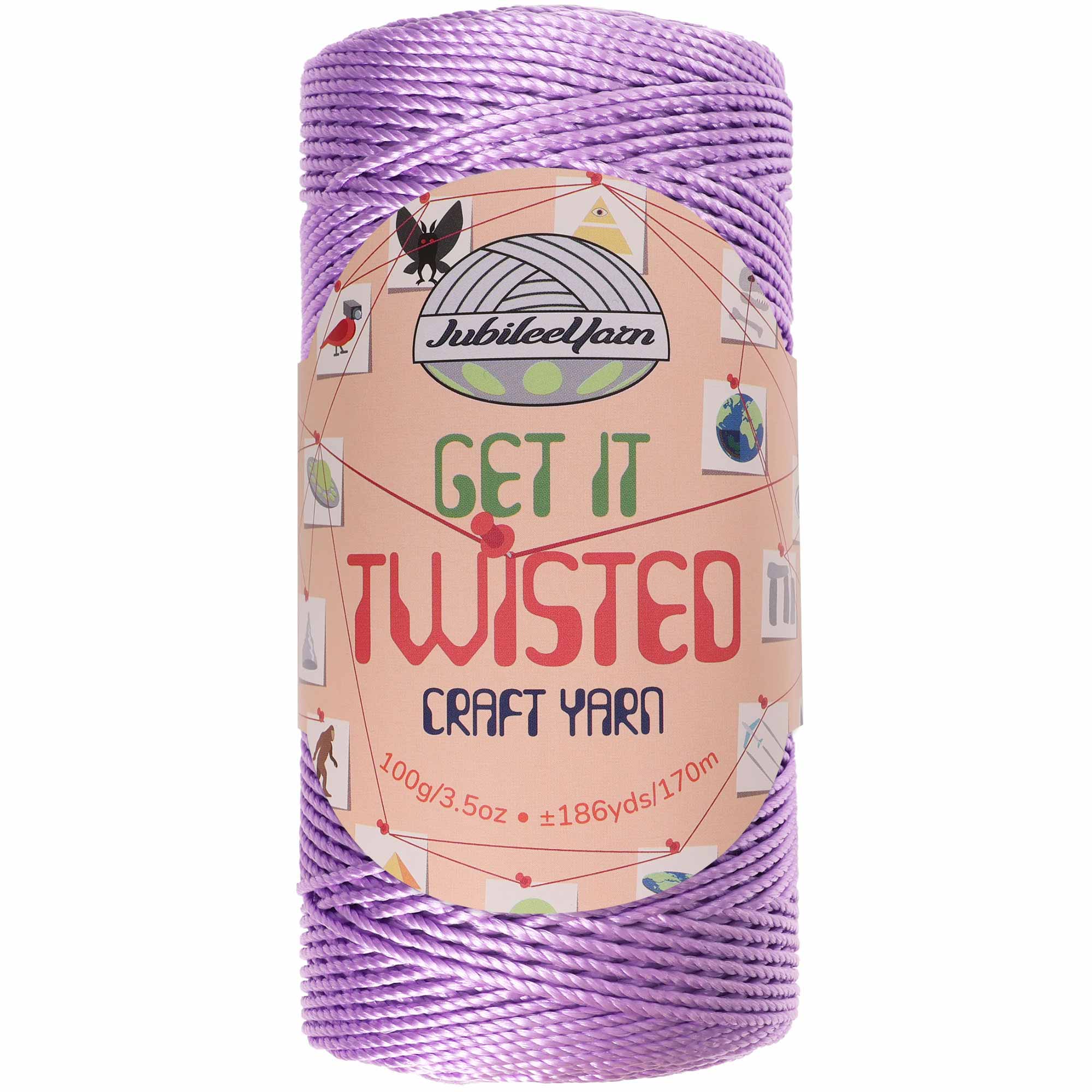 purple weaving yarn cone