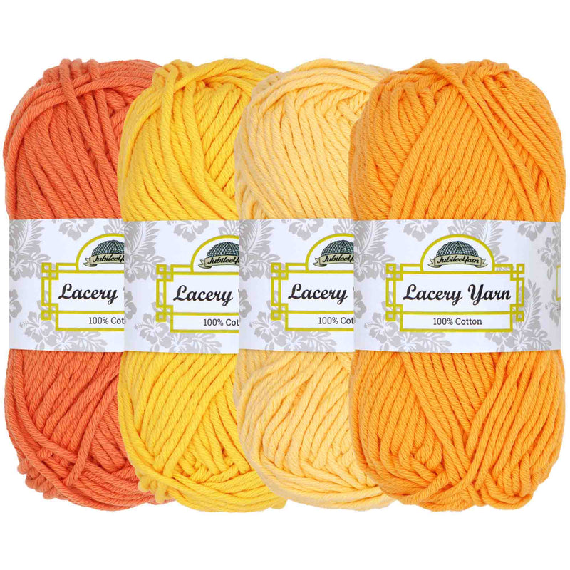 JubileeYarn Lacery Yarn - Chunky Cotton - 100g/Skein - Burnt Orange - 2  Skeins