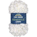 finger yarn sparkle loop skeins