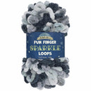finger yarn sparkle loop skeins