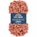 finger yarn sparkle loop skeins