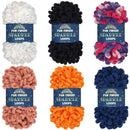 finger yarn sparkle loop skeins