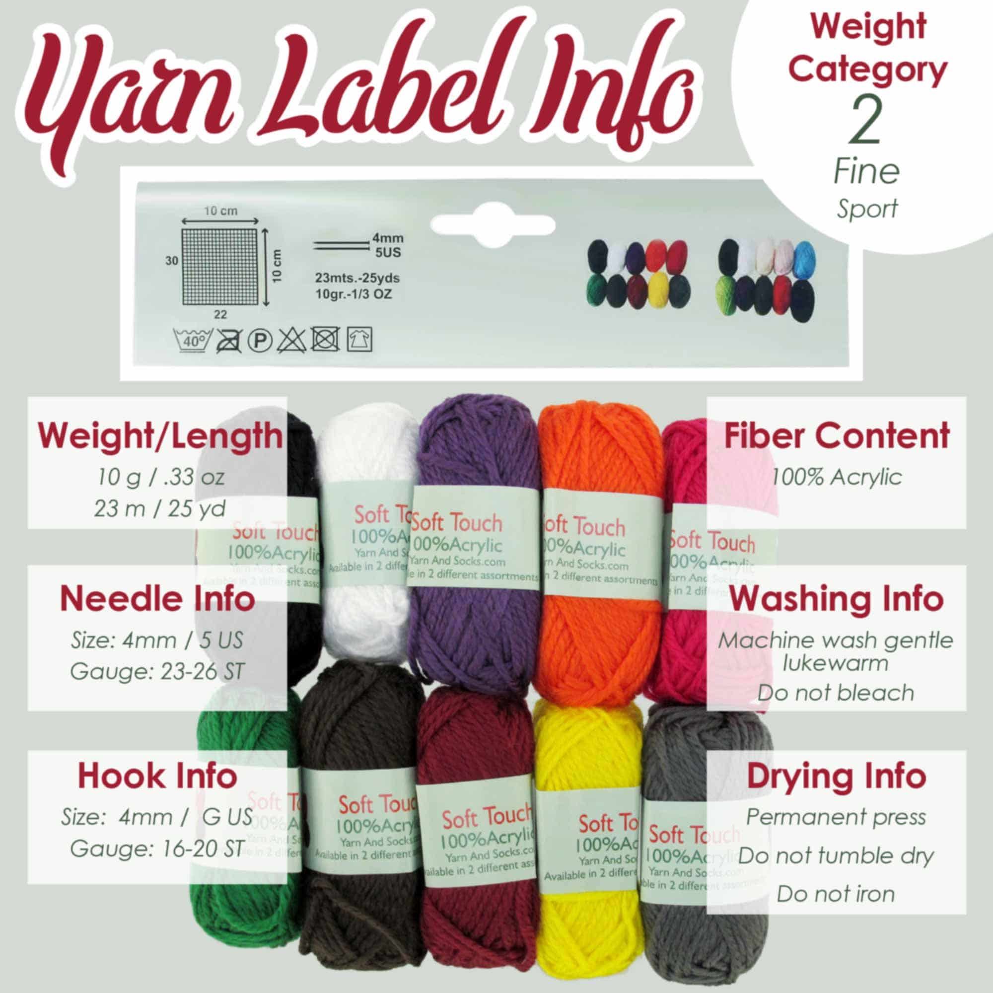 Soft Touch Acrylic Yarn: Mini Bonbons