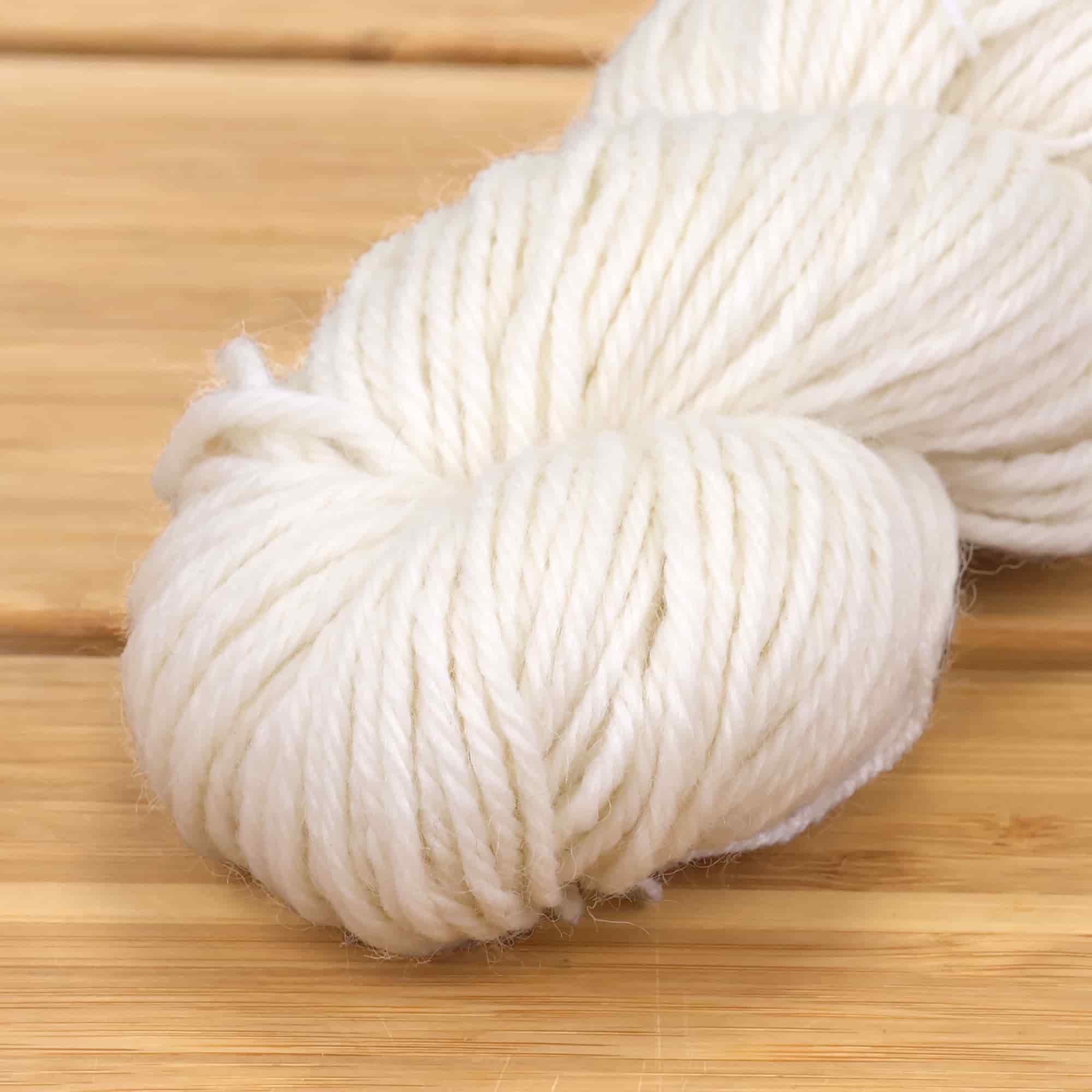 Undyed Wool/Nylon Blend Chunky Yarn