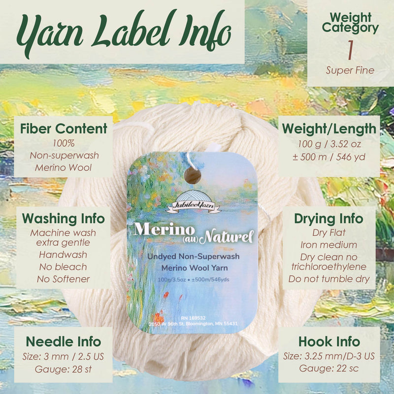 Undyed Merino Au Naturel Yarn