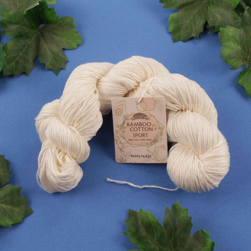 Undyed Bamboo Cotton Sport Yarn