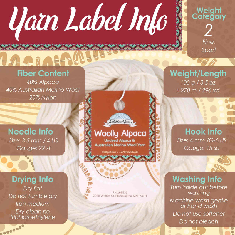 Undyed Woolly Alpaca Yarn