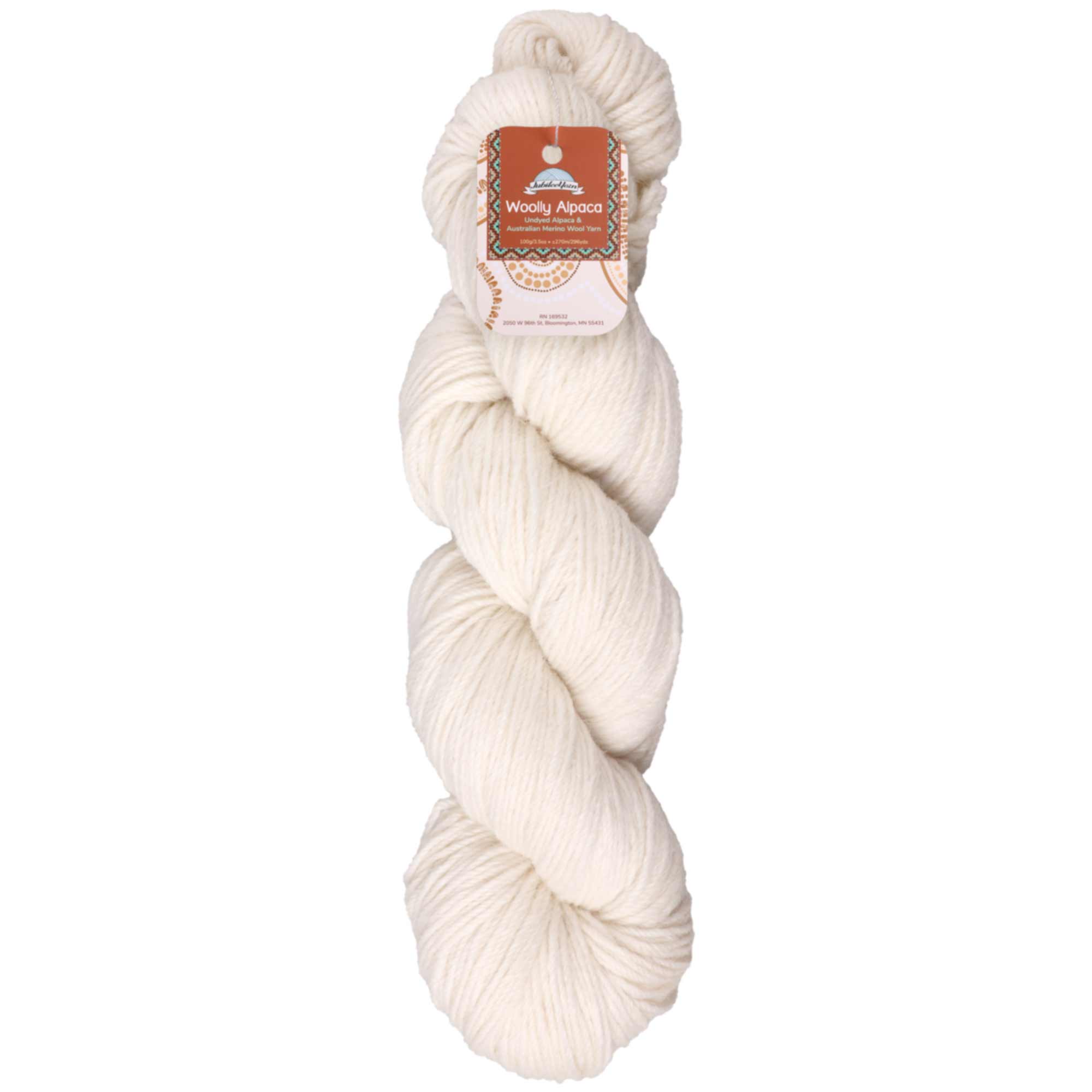 Undyed Woolly Alpaca Yarn