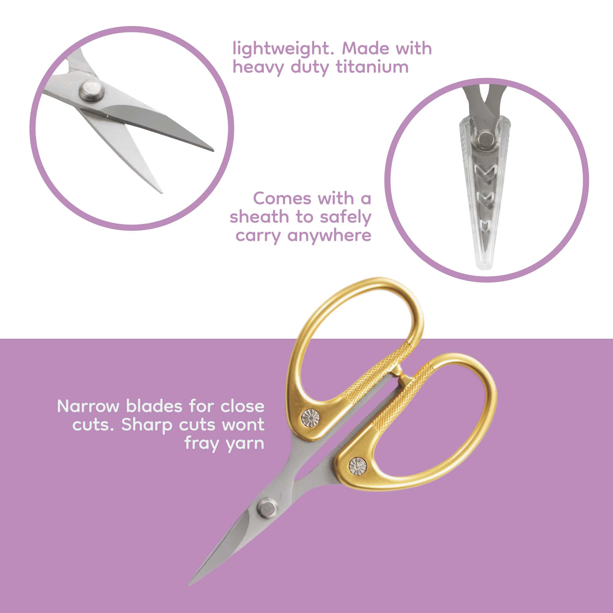 Bamboo Yarn Box & Embroidery Scissor Combo