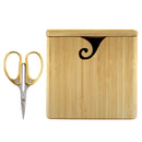 Bamboo Yarn Box & Embroidery Scissor Combo