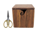 Bamboo Yarn Box & Embroidery Scissor Combo
