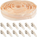 Nylon Coil Zipper Tape with Metal Non-Locking Pulls