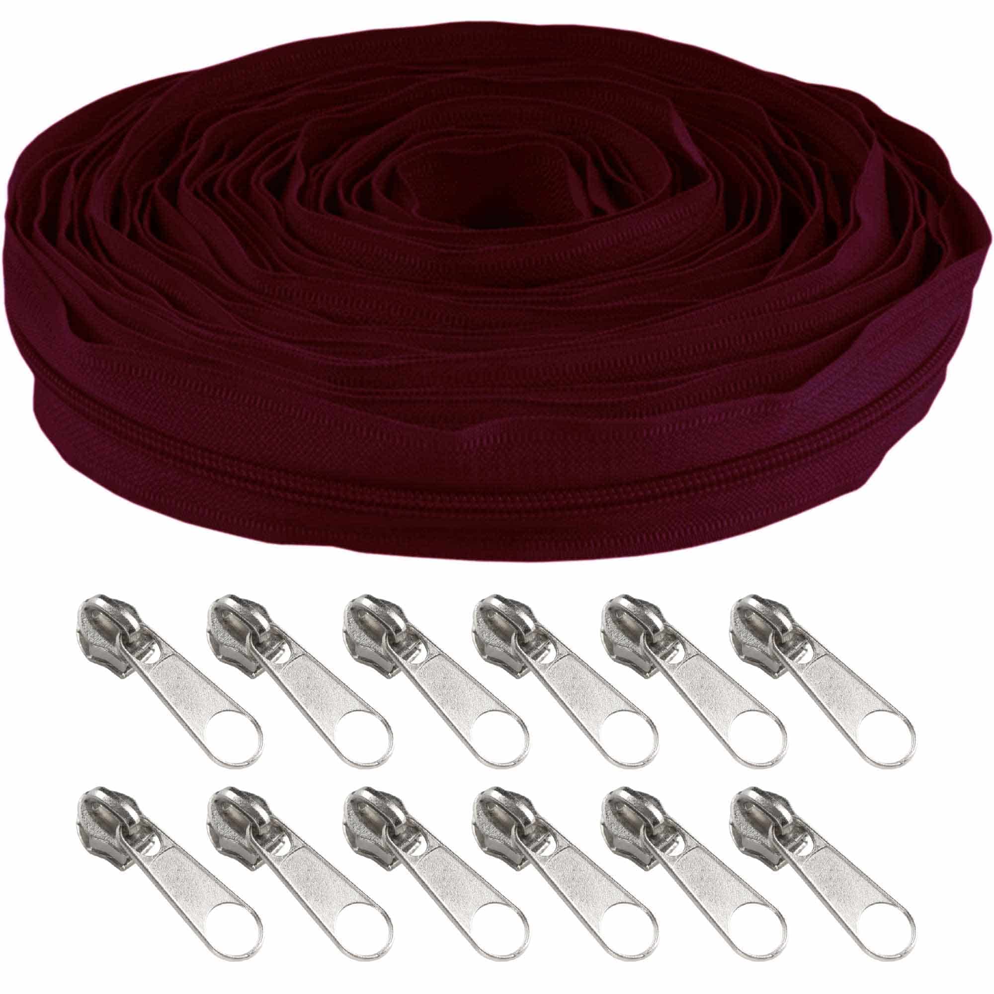 Nylon Coil Zipper Tape with Metal Non-Locking Pulls