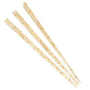 4.5" gold glitter prism plastic skewer picks