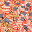 USA Flag Bamboo Food Picks