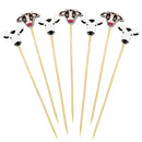 Cow Bamboo Food Picks