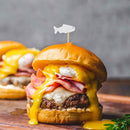 White Fish Bamboo Food Picks