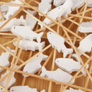 White Fish Bamboo Food Picks