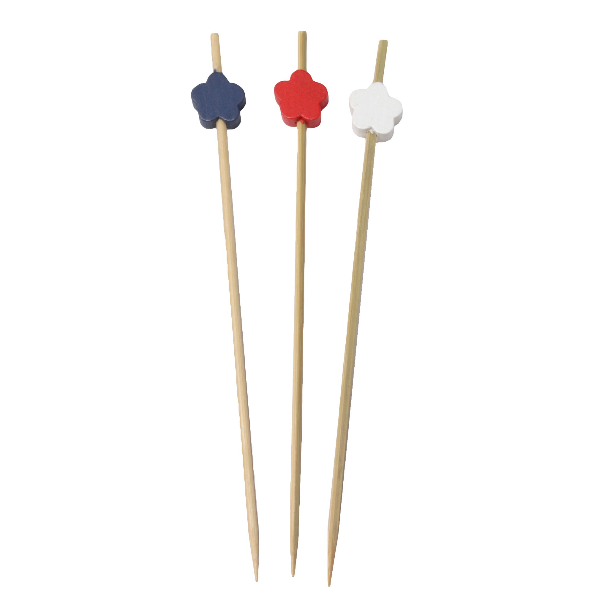 Flower Bamboo Food Picks