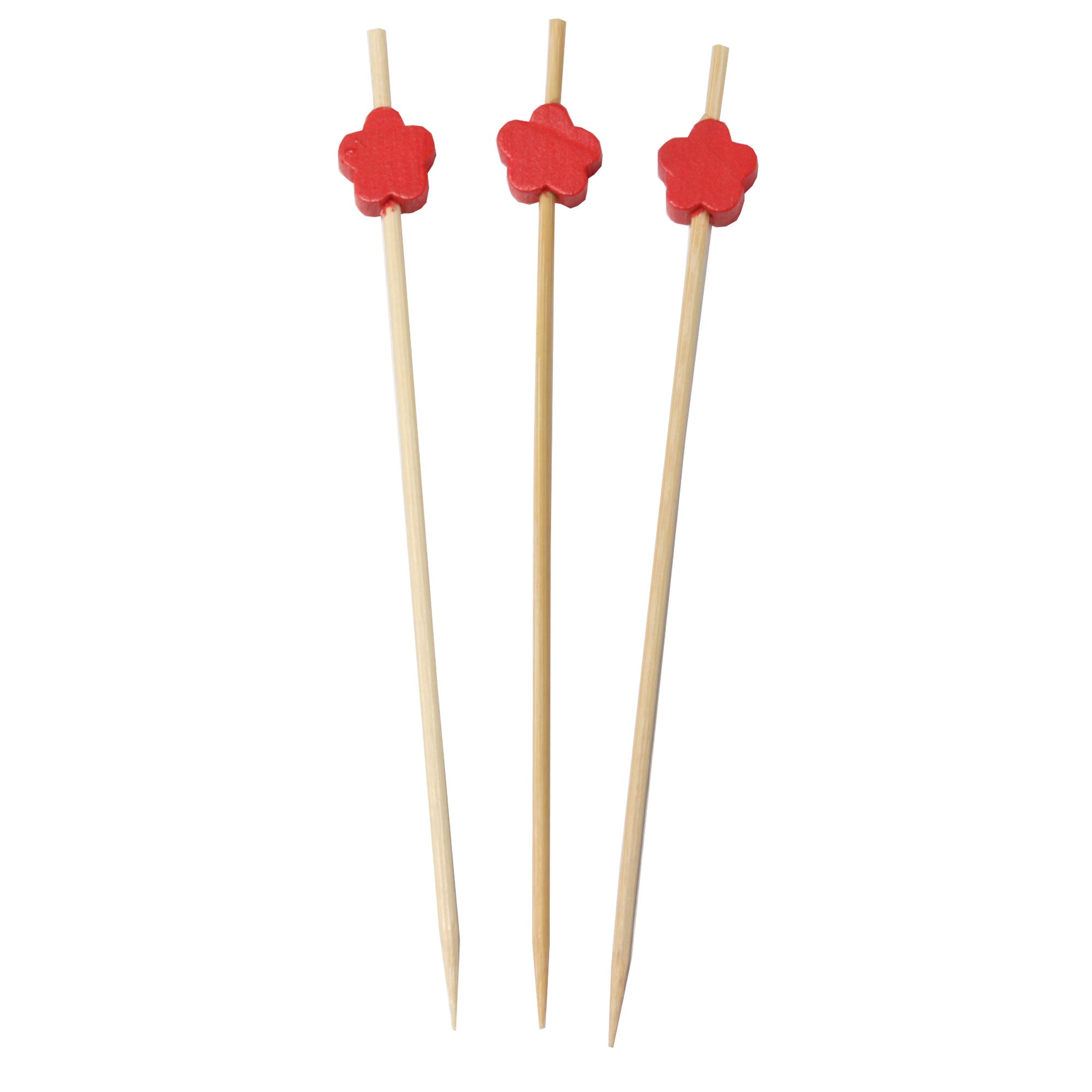 Flower Bamboo Food Picks