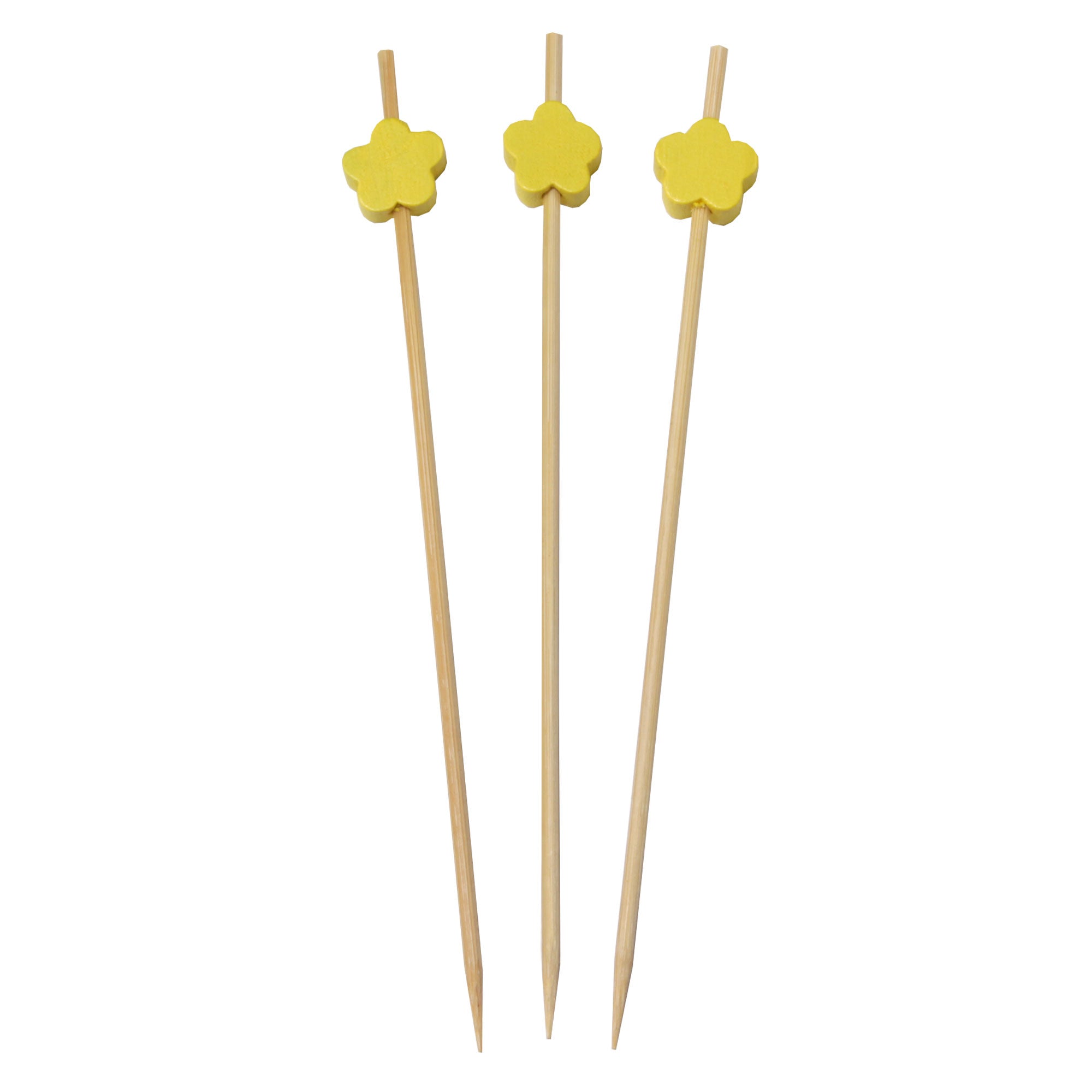 Flower Bamboo Food Picks